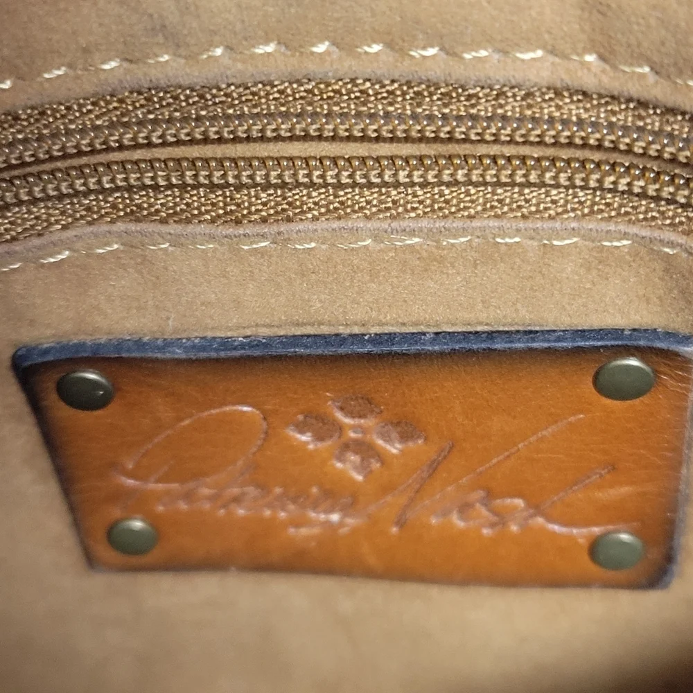 Patricia Nash Cassini Floral Leather Wristlet.